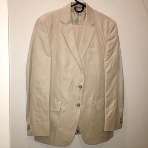 Tan Banana Republic Suit_Cotton/Linen Blend (EUC)